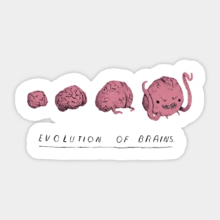 evolution of brains Sticker